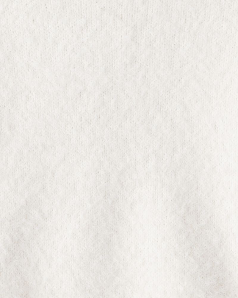 Baby Girl Brushed Sweater - White, image 2 of 3 slides