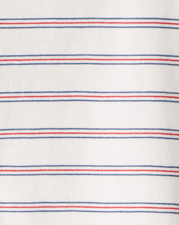 Baby Boy Striped Long-Sleeve Tee - Ivory, 