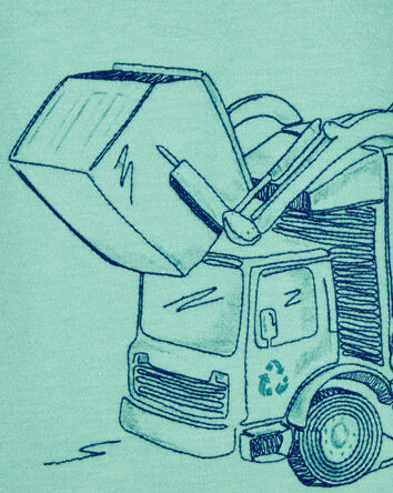 Baby Short-Sleeve Construction Tee - Green, 