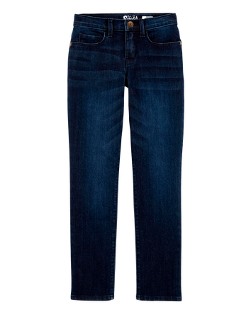 Kid Dark Wash Slim-Fit Skinny-Leg Jeans, 