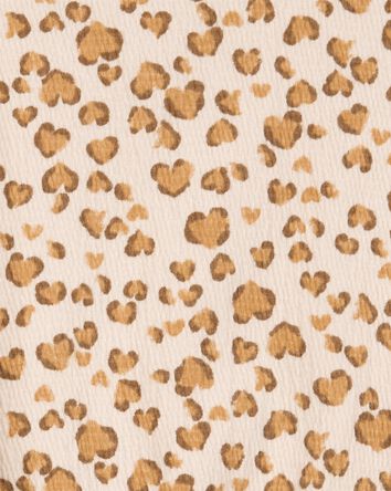 Toddler 2-Piece Leopard Print Short Set - Brown, 