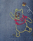 Baby Disney&copy; Winnie the Pooh Embroidered Knit-Like Denim Jacket with Back Art - Dark Wash, image 5 of 7 slides