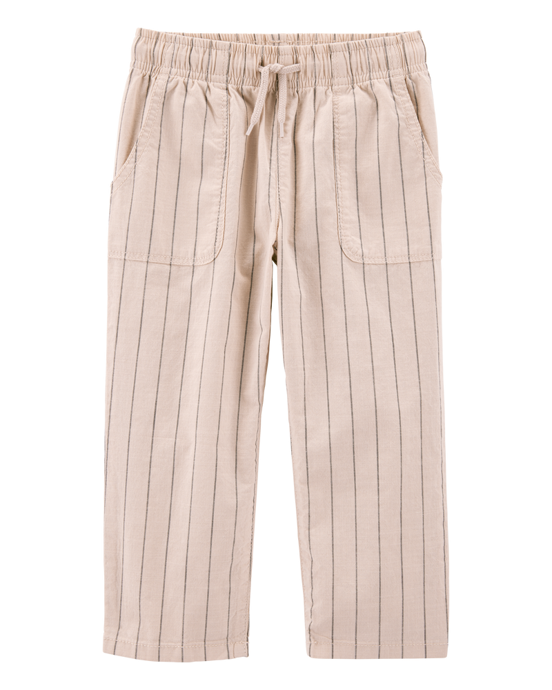 Baby 2-Piece Desert Lizard Graphic Tee & Striped Pants Set - Ivory/Tan, image 5 of 7 slides