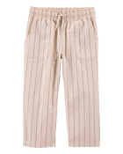 Baby 2-Piece Desert Lizard Graphic Tee & Striped Pants Set - Ivory/Tan, image 5 of 7 slides