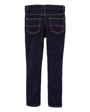 Kid Dark Blue Wash Skinny-Leg Jeans , 