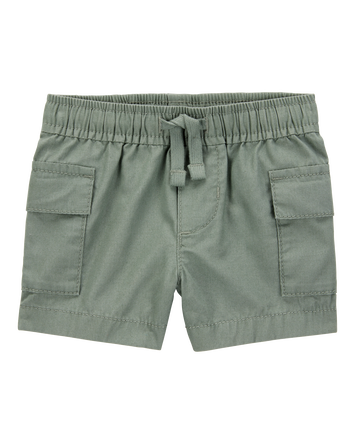 Baby Cargo Drawstring Shorts - Green, 