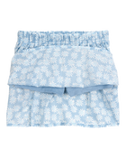 Toddler 2-Piece Floral Skort Set - Blue, image 2 of 4 slides