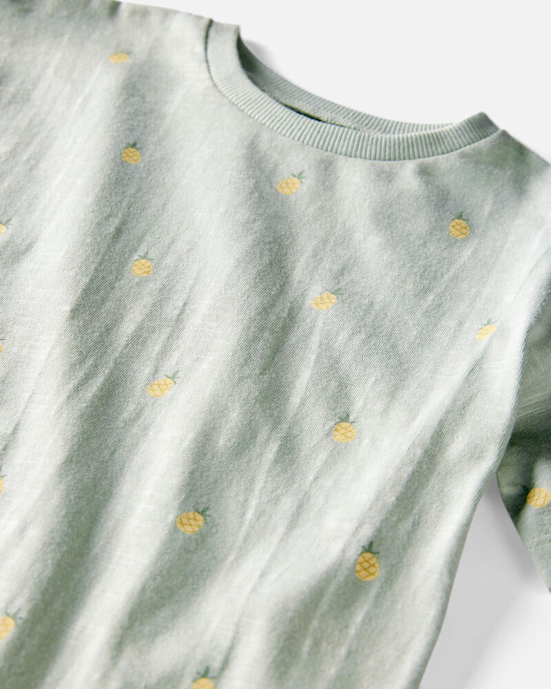 Toddler Organic Cotton Pineapple-Print Tee, image 2 of 4 slides