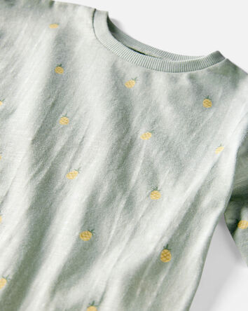 Toddler Organic Cotton Pineapple-Print Tee, 