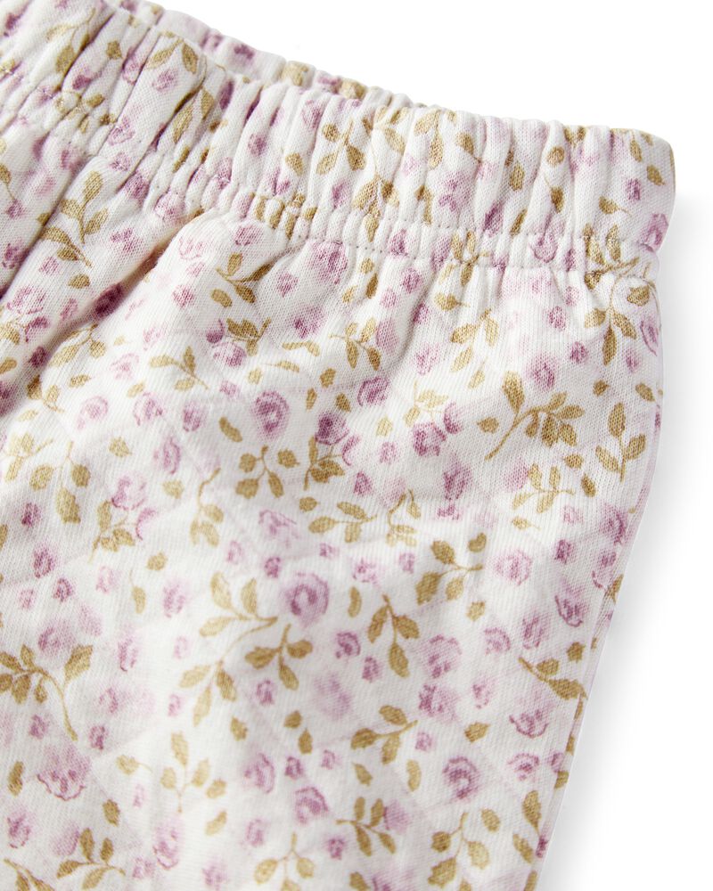 Baby Girl 2-Piece Cardigan & Pants Set Made with Organic Cotton in Botanic Muse Print, image 2 of 4 slides