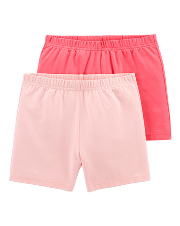 Kid 2-Pack Tumbling Shorts - Pink, 