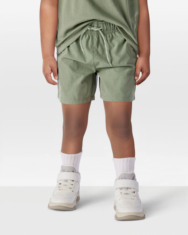 Toddler Everyday Quick Dry Shorts - Green, image 2 of 8 slides