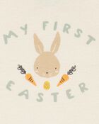 Baby 3-Piece My First Easter Teething Bib & Bodysuit Pant Set, image 7 of 7 slides