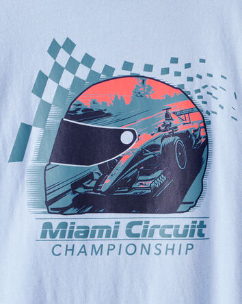 Boys Miami Circuit Short-Sleeve Graphic Tee - Blue, 