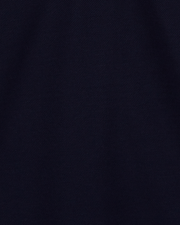 Girls Piqu&eacute; Polo Shirt - Navy, 