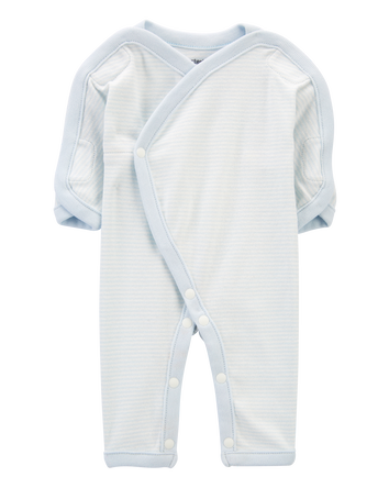 Baby Boy Preemie Striped Cotton Sleep & Play Pajamas, 