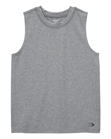 Kid Active Muscle Tank - Grey, 