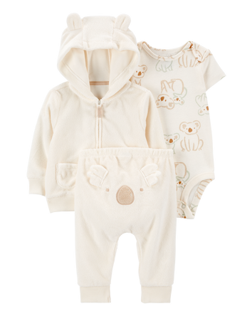 Baby 3-Piece Koala Little Jacket Set, 