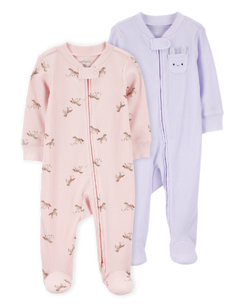 Baby 2-Pack  Ribbed 2-Way Zip...