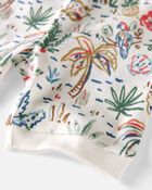 Baby Organic Cotton Pajamas Set in Tropical Paradise Print, image 2 of 4 slides