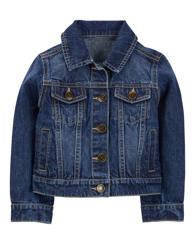 Baby Denim Jacket - Dark Wash, image 1 of 4 slides