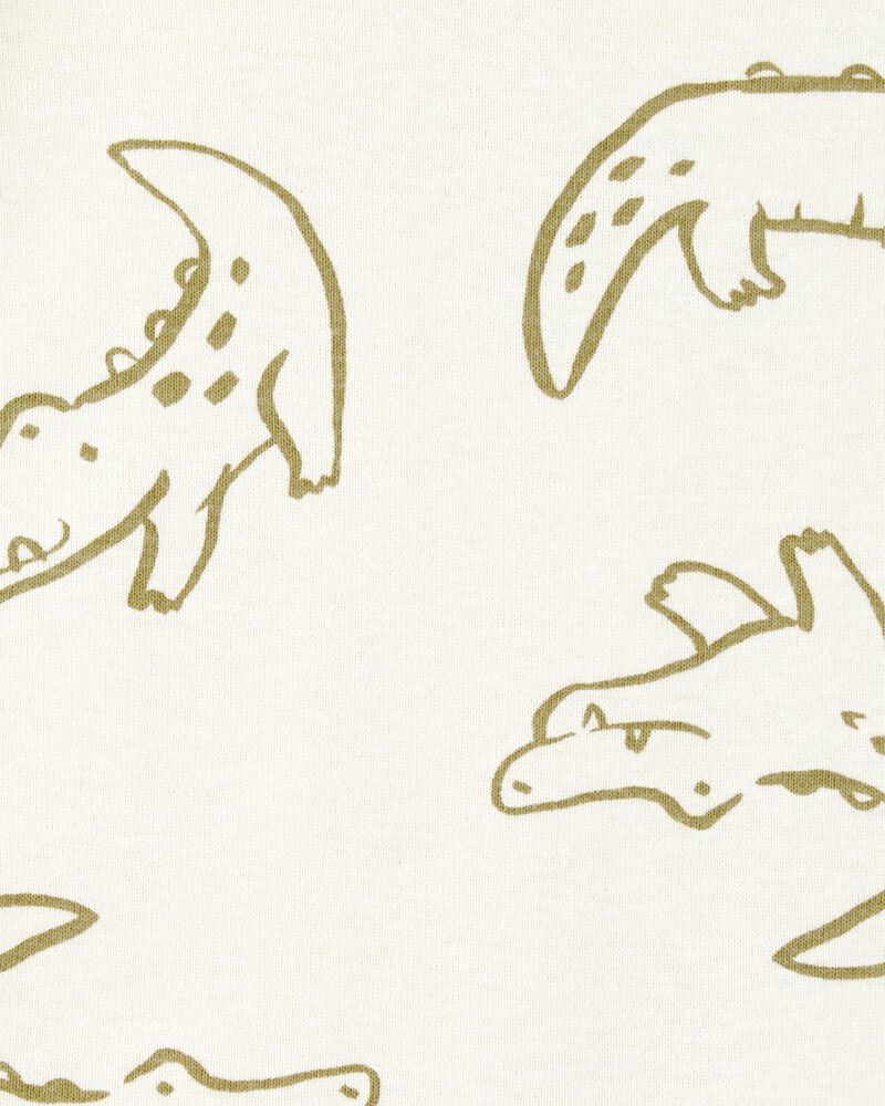 Baby Boy 5-Pack Striped Alligator Short-Sleeve Bodysuits, image 3 of 8 slides