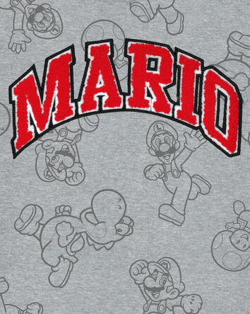 Kid Super Mario Bros Pullover - Grey, 