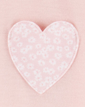 Toddler Girl 2-Piece Heart Loose Fit Pajamas, 