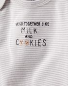 Baby 3-Piece Milk & Cookies Little Character Set&reg; - Grey, image 3 of 6 slides