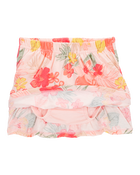 Baby 2-Piece Ribbed Tank & Floral Pull-On Skort Set - Pink, image 2 of 5 slides