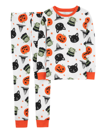 Kid 2-Piece Halloween 100% Snug Fit Cotton Pajamas, 