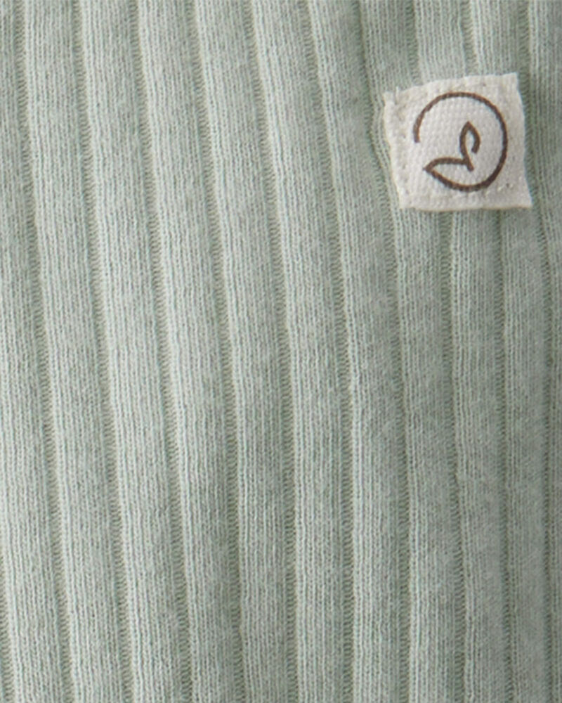 Baby Girl 2-Pack Organic Cotton Rib Leggings, image 4 of 5 slides