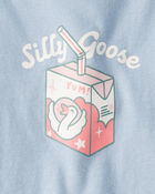 Toddler Girl Silly Goose Short-Sleeve Graphic Tee - Blue, image 2 of 3 slides