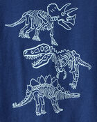 Toddler Boy Dinosaurs Long-Sleeve Graphic Tee - Navy, image 2 of 3 slides