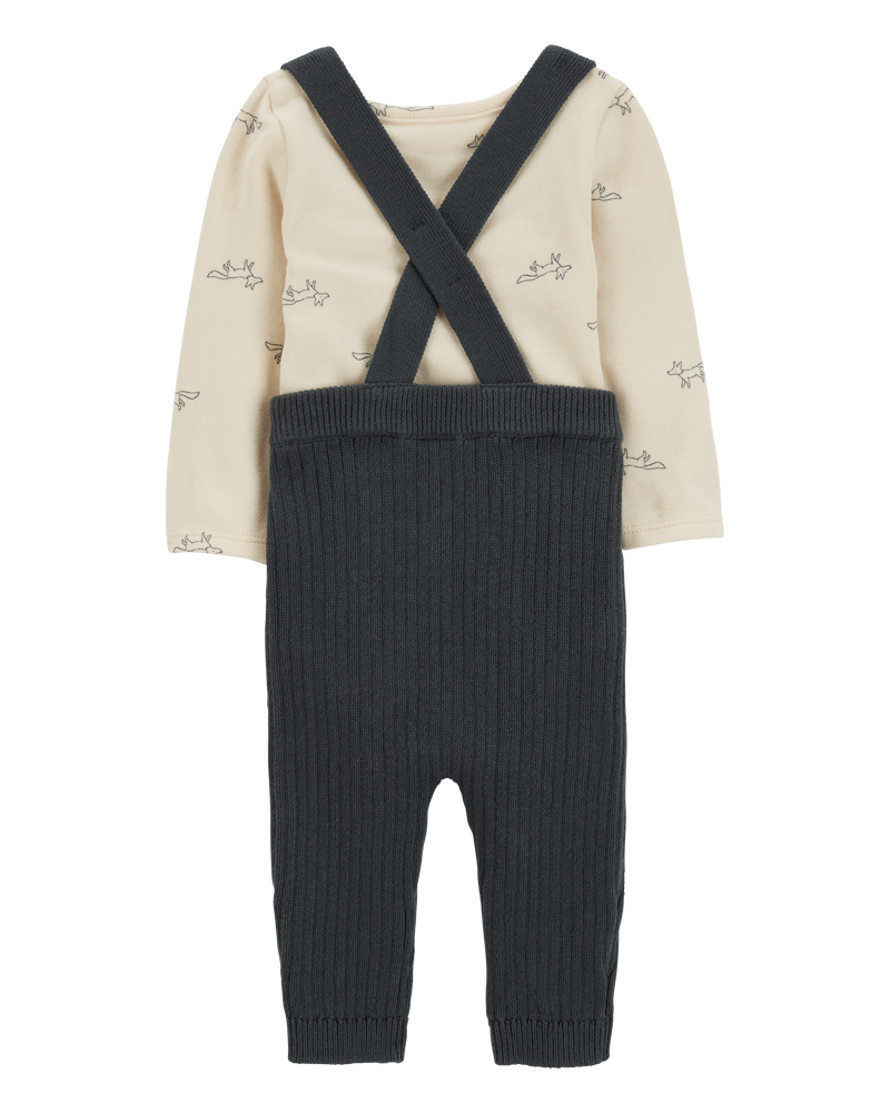 Baby 2-Piece Bodysuit & Sweater Coveralls, image 2 of 5 slides