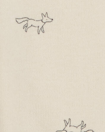 Baby 2-Piece  Button Jumpsuit & Cap Set, 