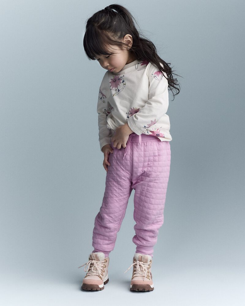 Toddler No-Seam Jogger Pant - Lilac, image 1 of 7 slides