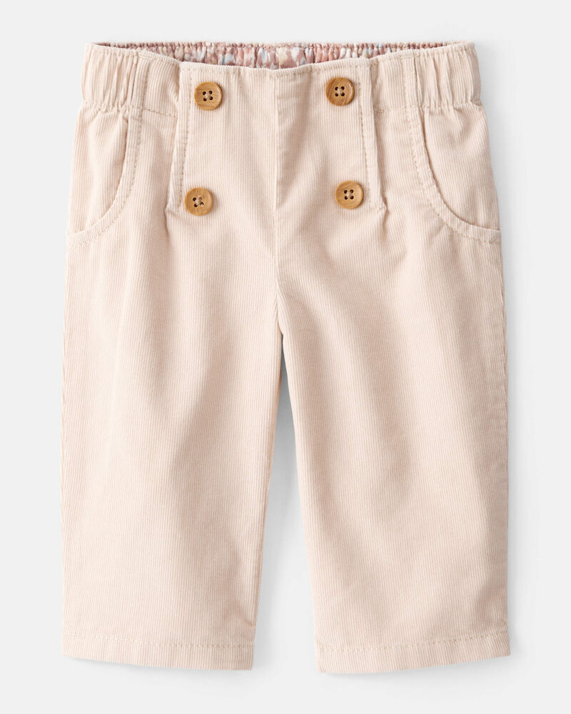 Baby Girl Corduroy Pants - Brown, image 1 of 4 slides