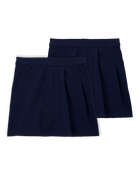 Kid 2-Pack Ponte Knit Uniform Skirts - Navy, image 1 of 4 slides