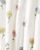 Baby Girl Floral Print PurelySoft Footie 1-Piece Pajamas - Ivory, image 2 of 5 slides