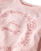 Toddler Girl Organic Cotton Free Spirit Long-Sleeve Jersey Tee, image 2 of 4 slides