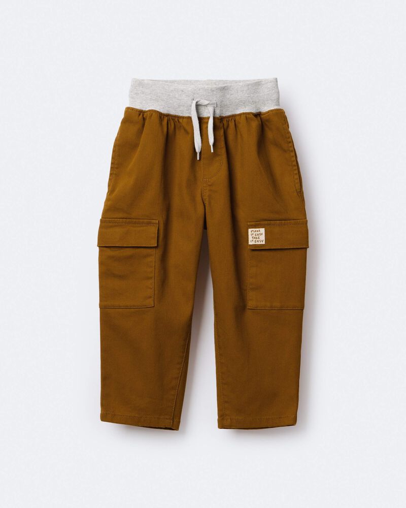 Toddler Boy Cargo Pant - Cinnamon, image 2 of 7 slides