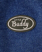 Baby Little Buddy Snap-Up Denim Jumpsuit - Blue, image 4 of 5 slides