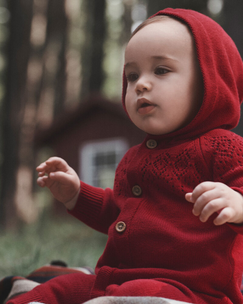 Baby Organic Cotton Sweater Knit Pram, image 2 of 5 slides