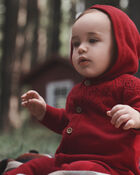 Baby Organic Cotton Sweater Knit Pram, image 2 of 5 slides