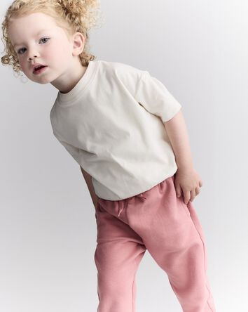 Toddler Short-Sleeve Relaxed Tee - Cream, 