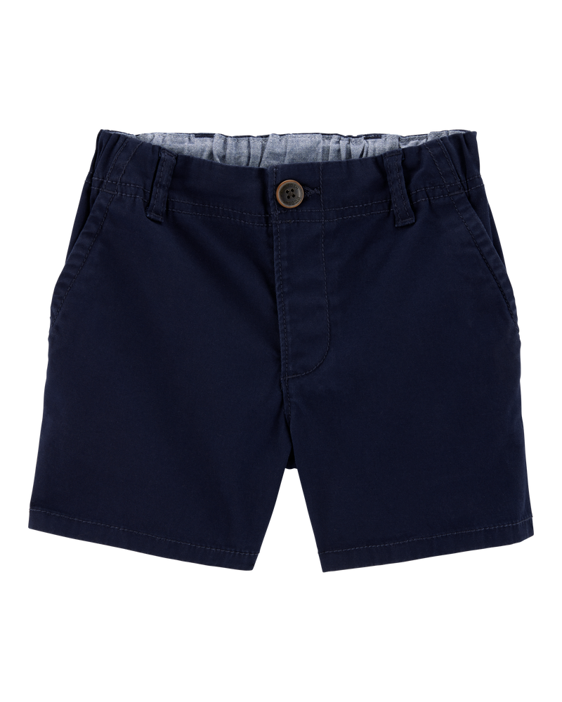 Baby Stretch Chino Uniform Shorts - Navy, image 1 of 4 slides
