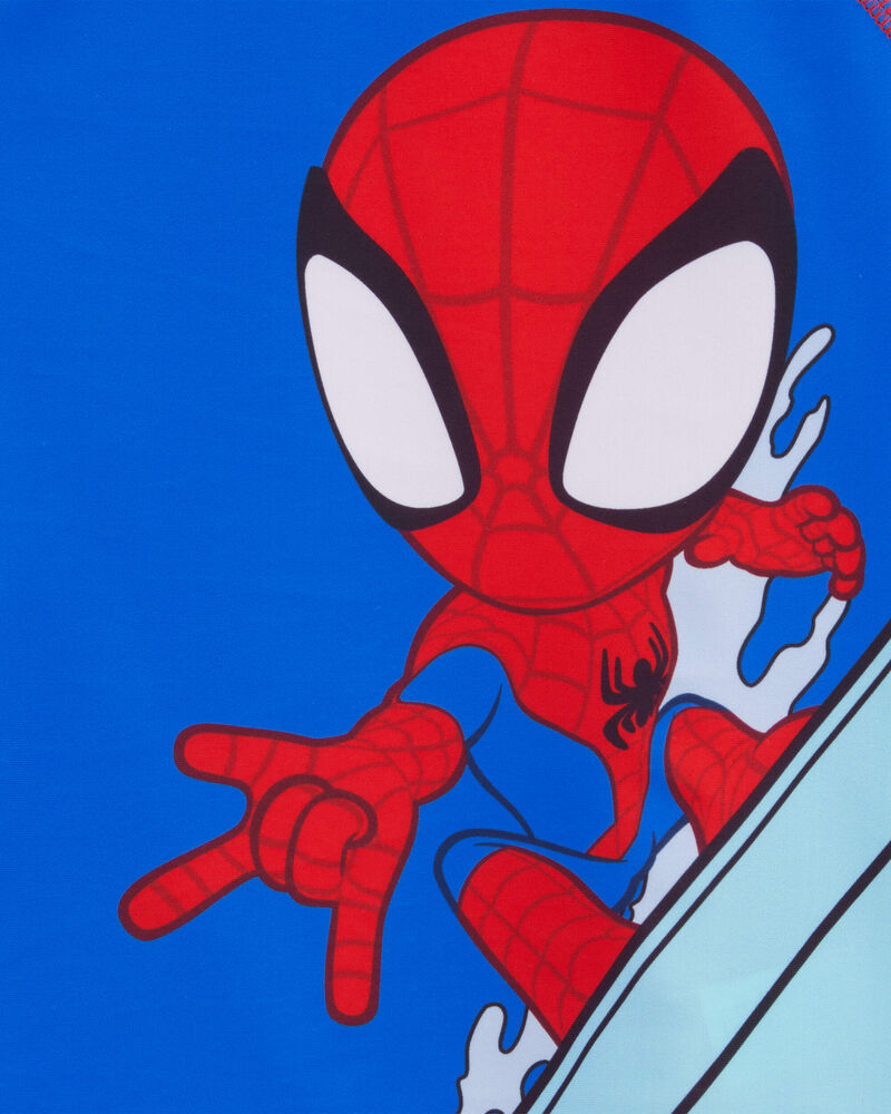 Toddler 2-Piece Spider-Man Rashguard & Swim Trunk Set, image 3 of 6 slides