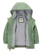 Toddler Boy Midweight Color Block Jacket - Green, image 2 of 3 slides