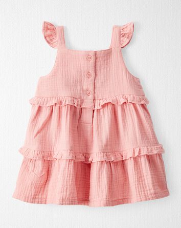 Baby Organic Cotton Gauze Dress, 
